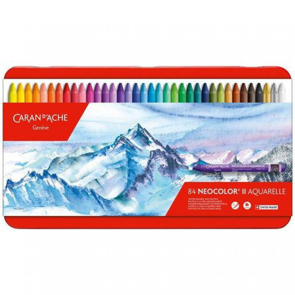 Giz Aquarelável Neocolor II Caran D’Ache 84 Cores